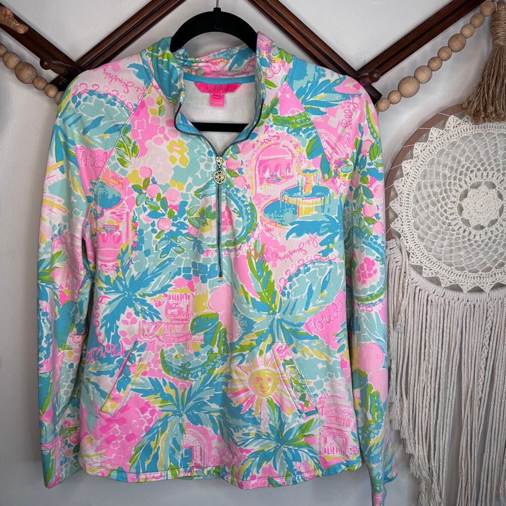 Lilly Pulitzer UPF 50+ Sunshine State of Mind Skipper Pullover